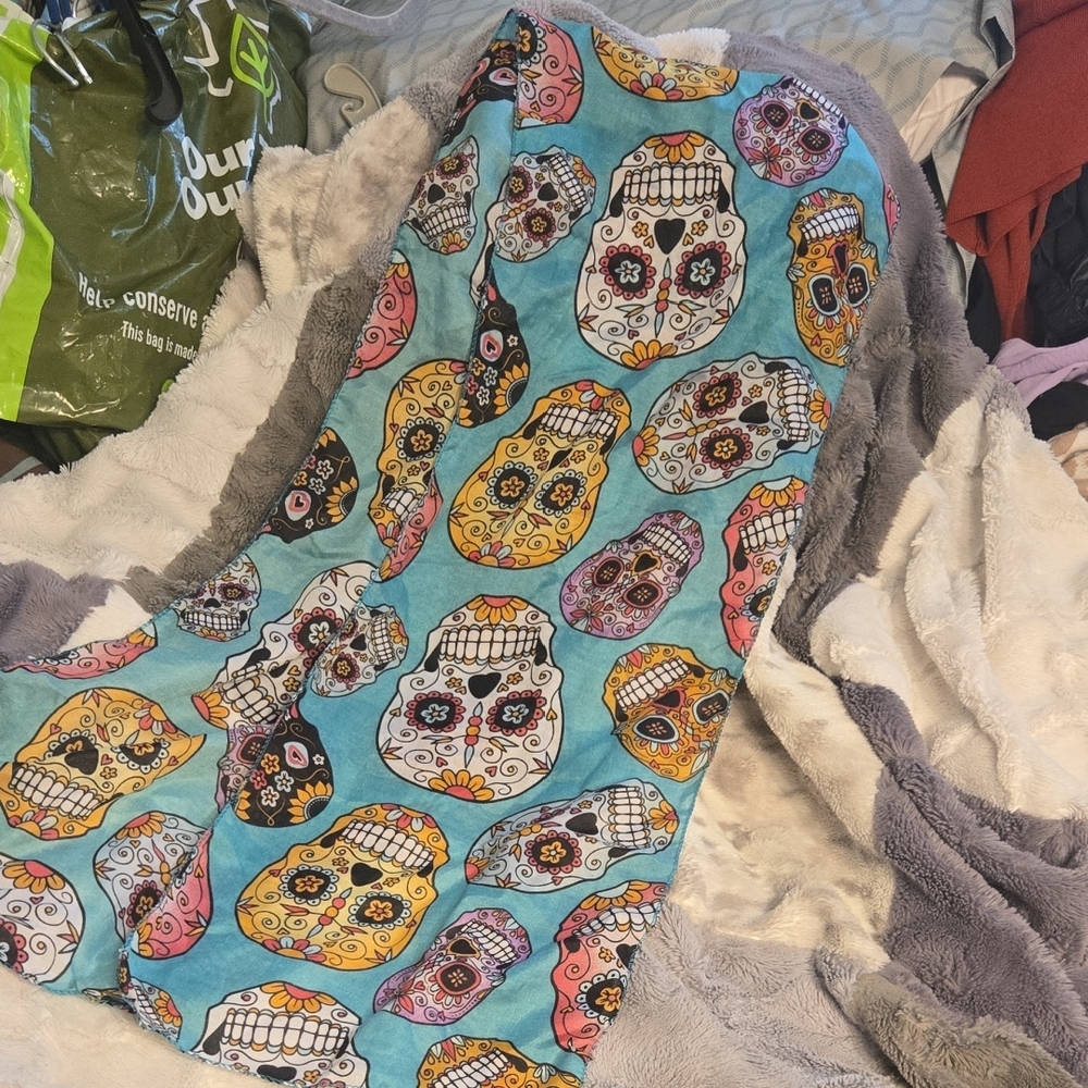 Colorful Skull Print Women's Skirt